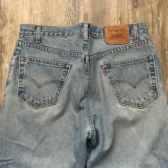 Vintage 90s Levi's 468XX Red Tab Denim Jeans Size 34X30 - Picture 2 of 6